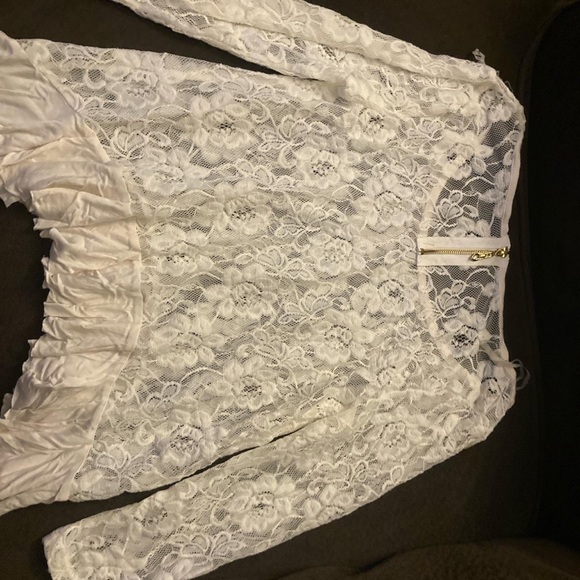 NWT American Rag Cie Blouse Top COLOR TAN SIZE MEDUIM - Picture 8 of 8